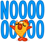 😩 NOOOOO ryba, kreskówka, smutny, krzyczący, nie telegram sticker