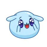 🤩 可愛い, マンガ, 青, キャラクター, かわいい, 幸せ whatsapp sticker