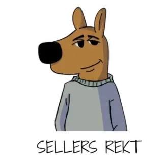 🐱 SELLERS REKT การ์ตูน, หมา, มีม, ตลก, พัง, ผู้ขาย telegram sticker