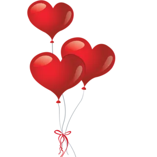 😍 шары, красный, праздник, вечеринка, украшение, праздничный, годовщина telegram sticker