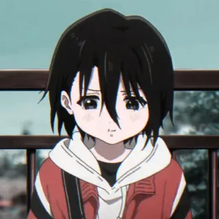 ◾ Anime, Kind, Schattig, Verdrietig, Personage, Portret whatsapp sticker