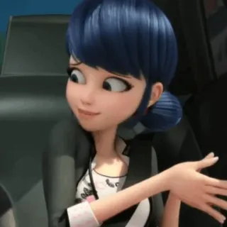 🗼 Marinette Miraculous Ladybug Marinette, Miraculous Ladybug, dessin animé, animé, personnage whatsapp sticker