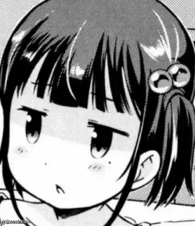 😐 anime, girl, manga, cute telegram sticker