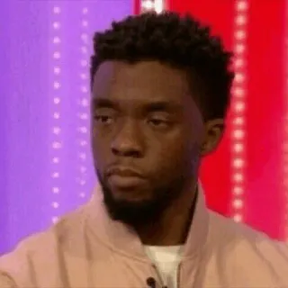😐 Chadwick Boseman actor, man, celebrity, Chadwick Boseman telegram sticker