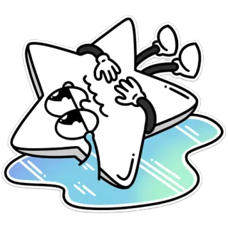 😭 stella, triste, piangere, cartone animato, emozione, angosciato telegram sticker