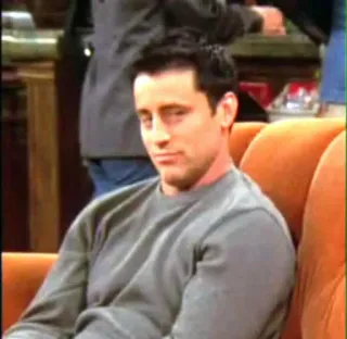 😍 Joey Tribbiani Friends serie de TV, comedia, Joey, Friends, personaje, años 90 whatsapp sticker