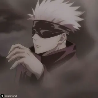 😏 Satoru Gojo anime, gojo, satoru, jujutsu kaisen telegram sticker