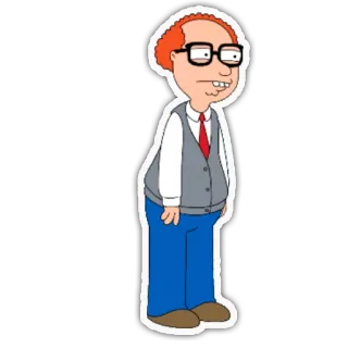 😕 Carl Carlson The Simpsons Carl Carlson, I Simpson, cartone animato, personaggio, occhiali, completo telegram sticker