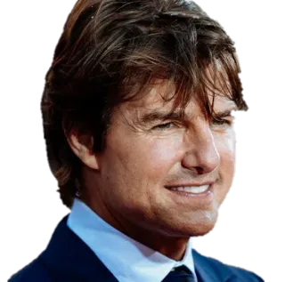 😃 Tom Cruise นักแสดง, ดาราภาพยนตร์, คนดัง, ภาพเหมือน telegram sticker