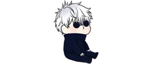 ✨ Satoru Gojo Jujutsu Kaisen Anime, Chibi, Süß, Gojo, Satoru Gojo, Jujutsu Kaisen telegram sticker