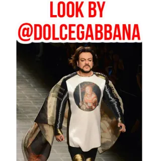 👑 LOOK BY @DOLCEGABBANA dolcegabbana, moda, stile, abbigliamento telegram sticker
