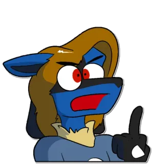 🖕 Dibujo animado, Dedo corazón, Ofensivo telegram sticker