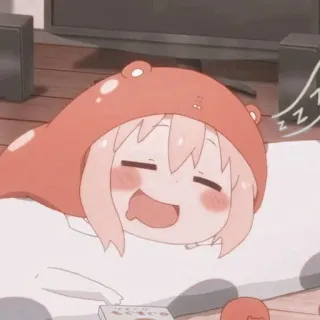 🎐 Umaru Doma Himouto! Umaru-chan Anime, Dễ thương, Chibi, Umaru, Ngủ, Lười biếng telegram sticker