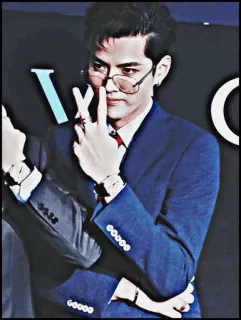 ➖ uomo, abito, occhiali da sole, gesto del dito, offensivo telegram sticker