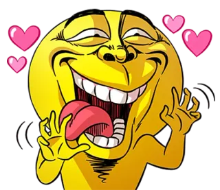 ❤ Emoji, Meme, Cười, Trái tim, Hài hước, Biểu cảm, Vui vẻ telegram sticker