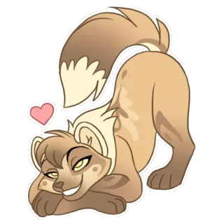 ❤ hyena telegram sticker