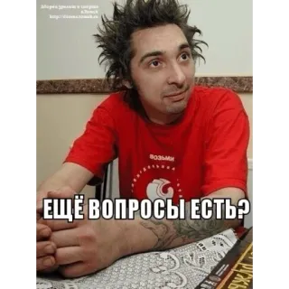 🤨 ЕЩЁ ВОПРОСЫ ЕСТЬ? telegram sticker