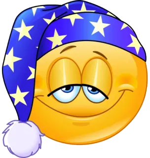😴 emoji, sleeping, sleepy, nightcap, tired, dreaming, rest whatsapp sticker