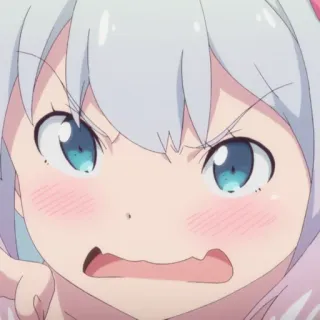 😡 anime, manga, angry, facial expression, cartoon telegram sticker