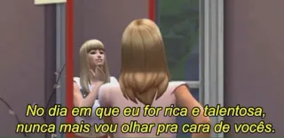 😚 No dia em que eu for rica e talentosa,
nunca mais vou olhar pra cara de vocês. Sims, bogaty, utalentowany, lustro, kobieta telegram sticker
