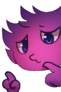 🤭 sticker, cartoon, character, middle finger telegram sticker