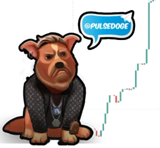 📈 @PULSEDOGE doge, crypto, finance, meme, cryptocurrency, market, trading, business telegram sticker