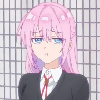🍧 Anime, pinke Haare, Mädchen, Cartoon, Figur, Illustration, süß telegram sticker