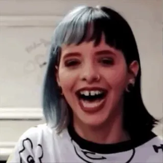 😹 Melanie Martinez Sänger, Musiker, Heulsuse, blaue Haare, Melanie Martinez telegram sticker