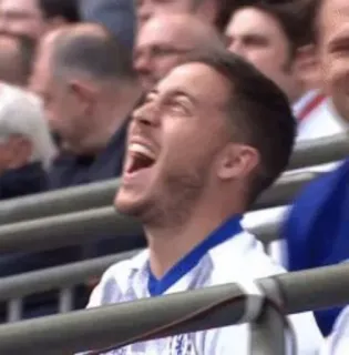🤣 Eden Hazard футбол, спорт, спортсмен, смех telegram sticker