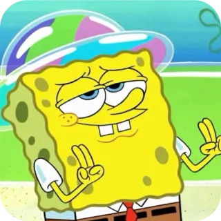 🤭 SpongeBob SpongeBob SquarePants SpongeBob, Cartoon, Nickelodeon, Charakter, animiert, lustig, Seeschwamm telegram sticker