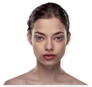 👩 mujer, retrato, cara, belleza telegram sticker