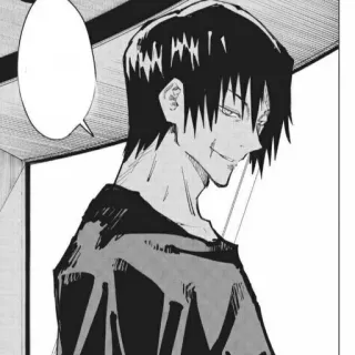 ☄ Toji Fushiguro Jujutsu Kaisen Anime, Mangá, Preto e branco, Personagem, Toji, Fushiguro, Jujutsu Kaisen telegram sticker