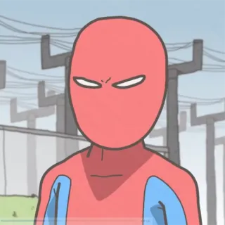 😠 Spider-Man Superheld, Marvel, Comics, Cartoon telegram sticker
