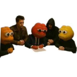 🧸 Pepe o sapo, Meme, Reunião, Fantoche, Engraçado telegram sticker