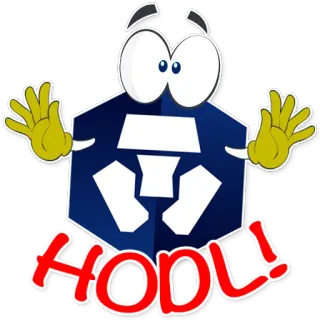 ✋ HODL! hodl, cripto, criptomoeda, investimento, meme, finanças telegram sticker