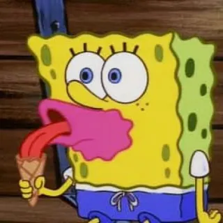 🍦 Spongebob Squarepants cartoon, spongebob, funny, ice cream, nickelodeon telegram sticker