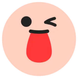 😜 Emoji, Piscadela, Língua, Fofo, Brincalhão, Expressão whatsapp sticker