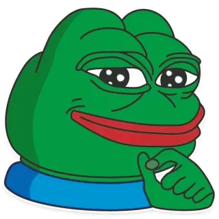 😉 Pepe the Frog Pepe, rana, meme de internet, presumido, verde, personaje telegram sticker