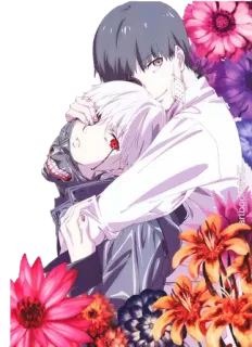 🤗 Tokyo Ghoul Anime, Manga, Fantasy, Horror, Gore, Monster, Dunkel, Charakter telegram sticker
