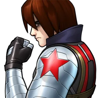 😠 Winter Soldier marvel, superhero, comic, soldier, bucky barnes, metal arm telegram sticker