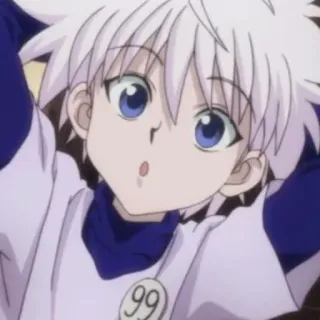 😯 Killua Zoldyck Hunter x Hunter Anime, Charakter, Killua, Hunter x Hunter, Animation telegram sticker