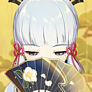 ❄️ Kamisato Ayaka Genshin Impact Anime, Gadis, Penggemar, Game, Genshin Impact, Kamisato Ayaka telegram sticker
