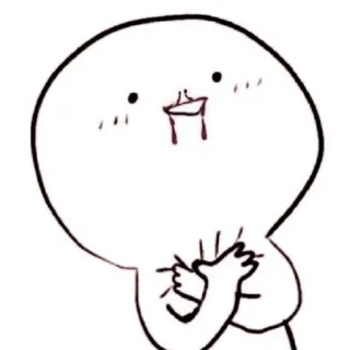 💗 Caricatura, Expresión, Dibujo, Lindo, Boceto, Divertido telegram sticker