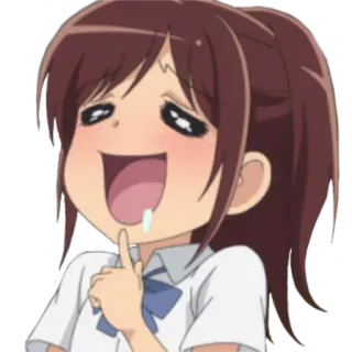 😍 Anime, Manga, Mädchen, Glücklich, Kawaii, Süß whatsapp sticker