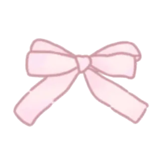 🎀 nœud, ruban, rose, mignon, accessoire telegram sticker