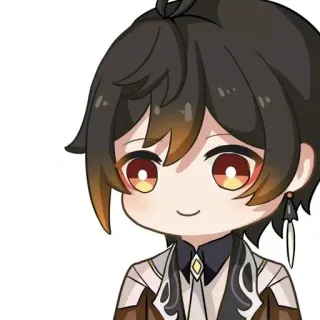 🙂 Zhongli Genshin Impact genshin impact, чжун ли, аниме, игра, персонаж telegram sticker