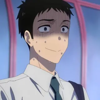 😰 Anime, Schweiß, Nervös, Besorgt, Verlegen, Schüler telegram sticker