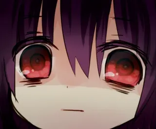 🥺 动漫, 漫画, 卡通, 女孩, 眼睛 telegram sticker