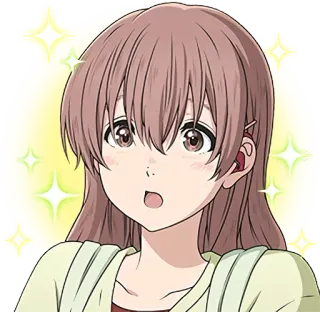 🤩 anime, girl, sticker, sparkle telegram sticker