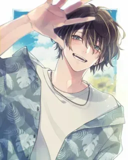 🥂 Anime, Manga, Personaggio, Ragazzo, Illustrazione, Cartone animato telegram sticker